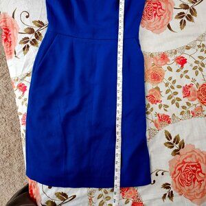 Nora Gardner blue dress with pockets